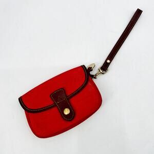 Dooney & Bourke Red Textured Wristlet